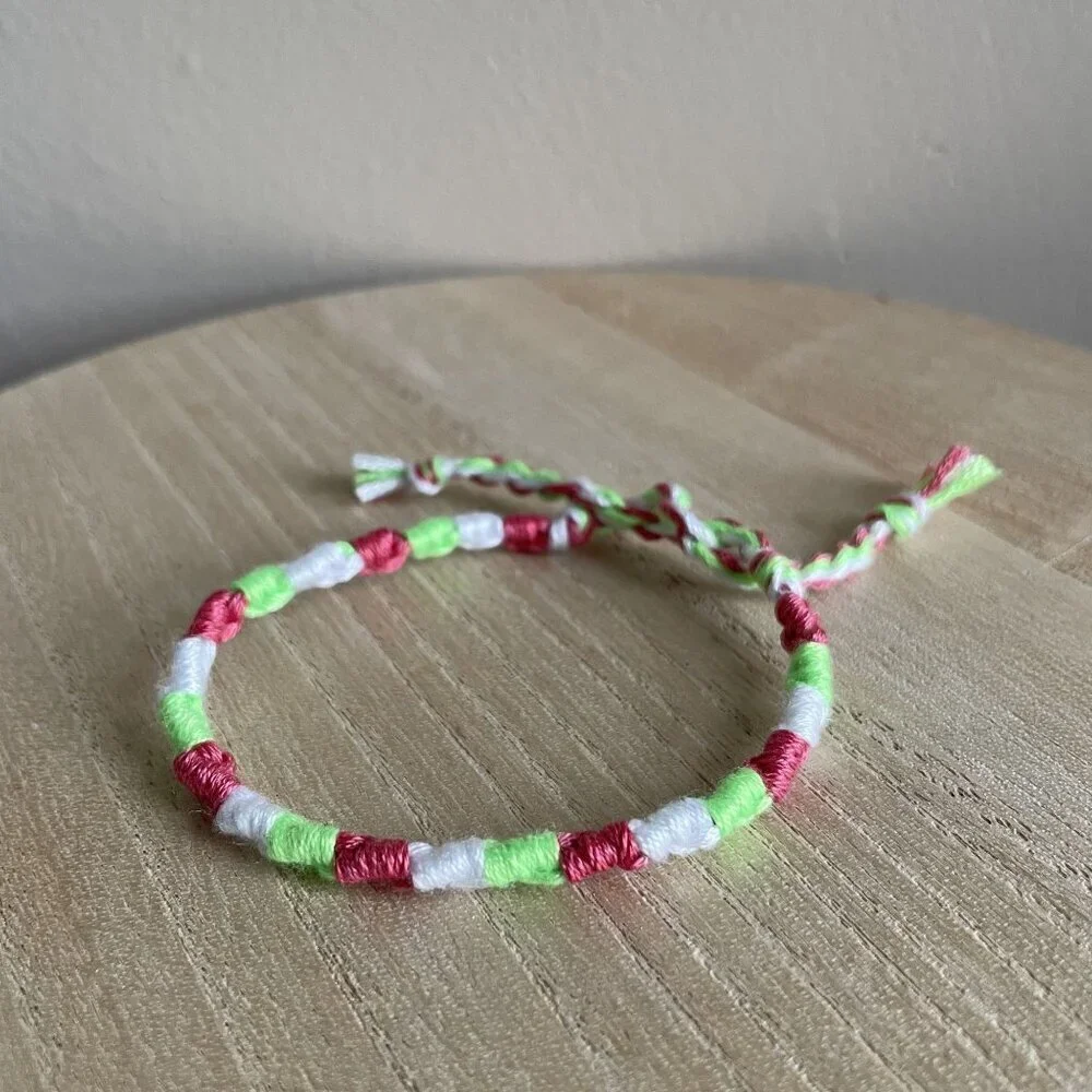 Sahasra Bracelet, anklet, trendy, comfortable, tie, embroidery thread, woven, gi